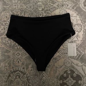 Imagine Perry high waisted swim bottoms black size L